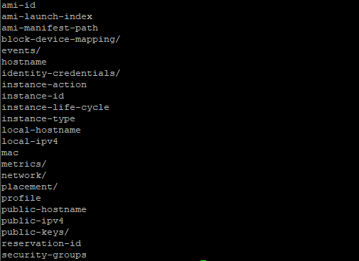 AWS Metadata IP