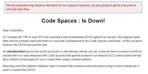 Codespace Breach