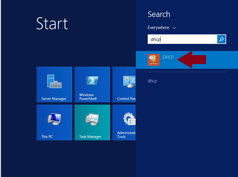 Windows - Start - DHCP