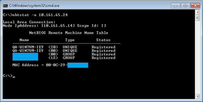 nbtstat netbios enabled