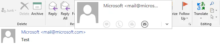 Outlook Spoof
