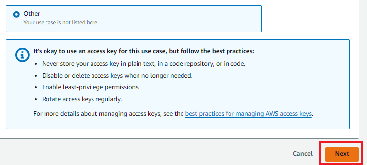 Access key best practices